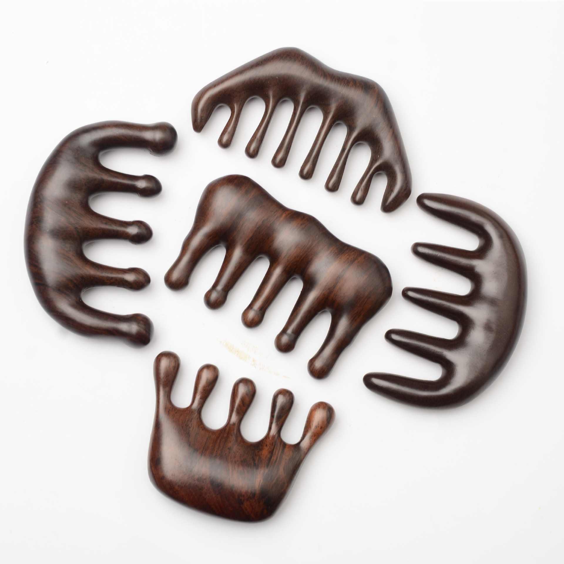 黑檀经络按摩木 梳绿檀木梳檀香木梳檀木梳小梳子木梳子