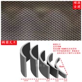 青瓦片仿古装 拼花半圆瓦围边瓦 饰立瓦铺地瓦片背景墙镂空古建中式