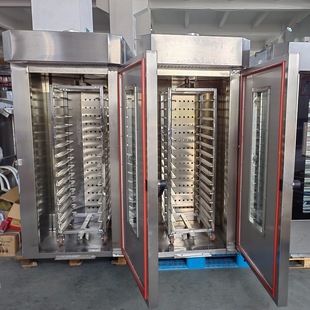 上海研麦多层旋转炉车架烘焙烤炉 电烤炉商用自动双门推车烘箱