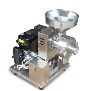 汽油7.5马力咖啡豆研磨机五谷杂粮磨粉机汽油20 h咖啡打粉机 60kg