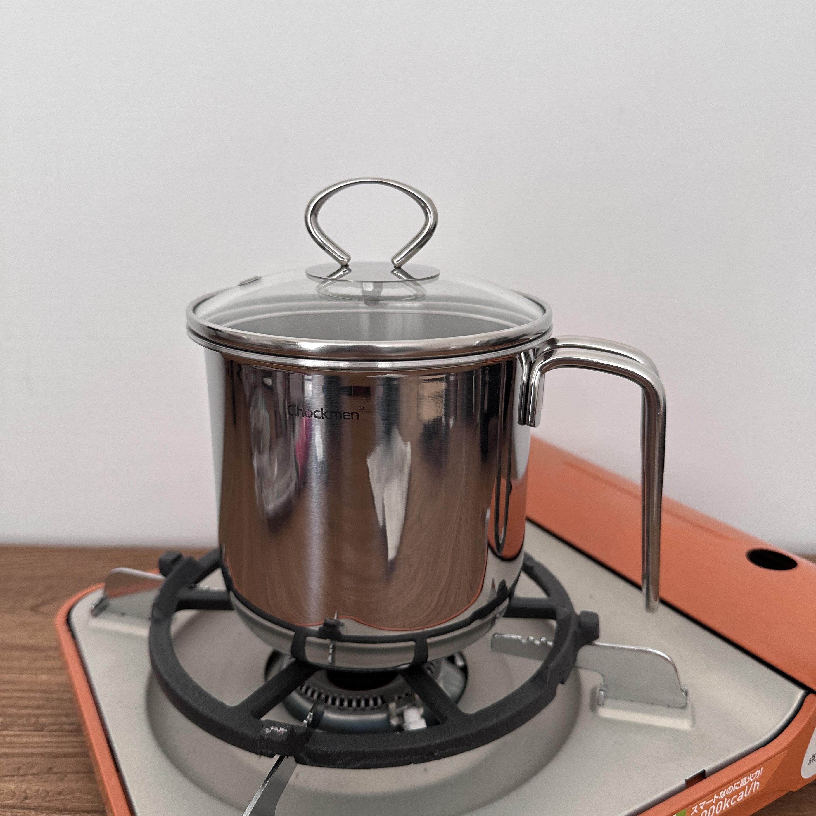 出口美国304不锈钢奶锅汤锅煮面锅早餐锅燃气灶电磁炉通用