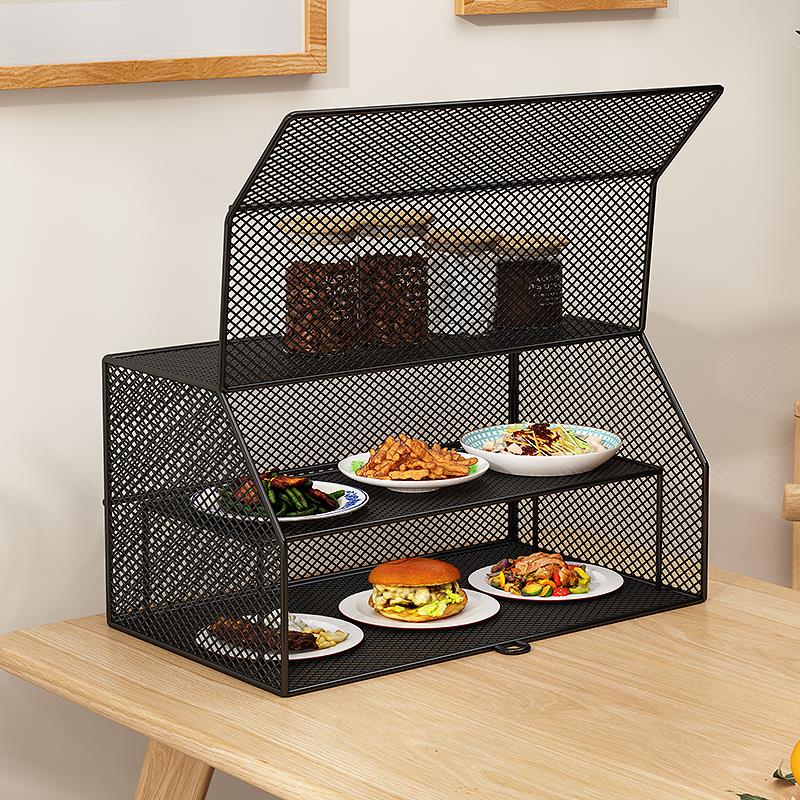 厨房置物架台面餐桌剩饭剩菜罩子防苍蝇蚊子菜罩子桌面菜罩置物架