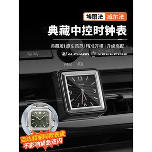 适用40系埃尔法车载石英表威尔法汽车中控钟表配件改装表盘时钟