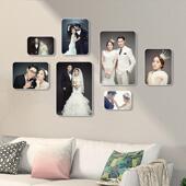 简约照片墙装 饰客厅卧室饭厅创意组合沙发婚纱照相框挂墙免打孔