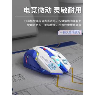 先锋M10鼠标有线静音办公机械电子竞技游戏专用电脑Cf宏观人体工