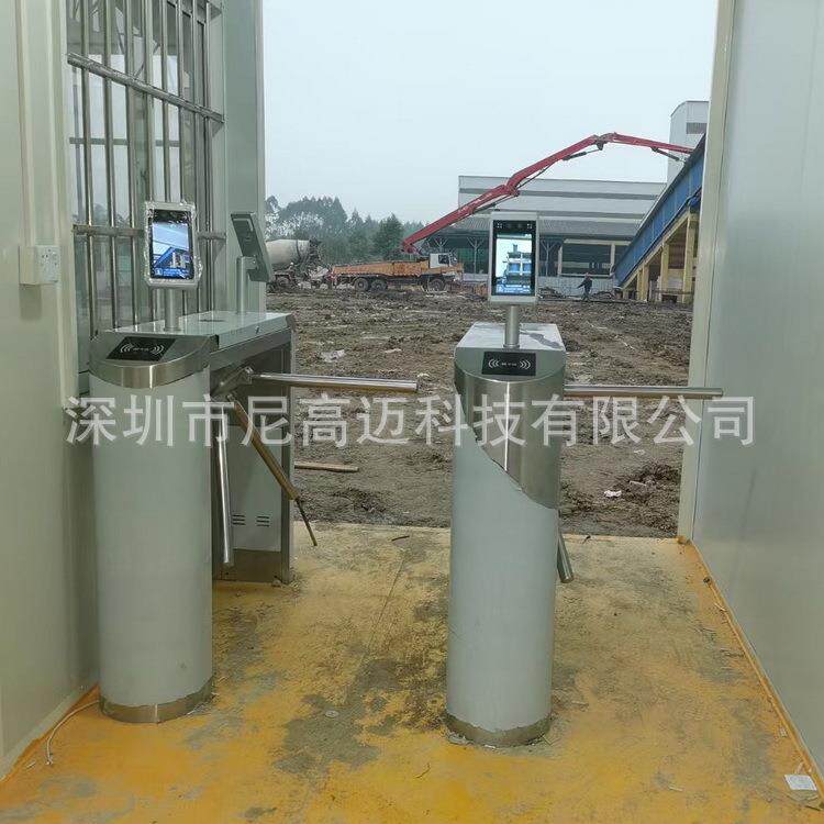 建筑工地刷脸识别人行三棍闸门金矿山专用设备