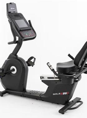 美国soleR96E进口卧式健身车商用电磁控触控屏可调靠背静音