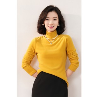 西子/【糯米团子】精梳棉高弹保暖百搭半高领打底衫/SYHC169