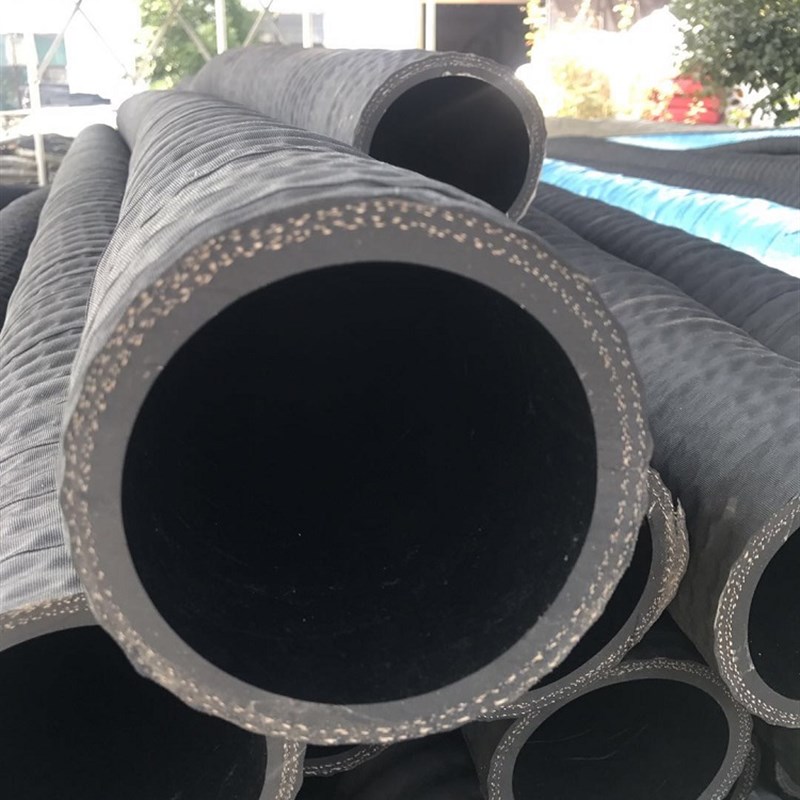 4寸6寸8寸10寸带钢丝黑色橡胶管胶皮管水泵吸水管钢丝软管黑抽水