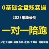 25年会计实务做账真账实训实操报税网课教程软件系统培训咨询初级