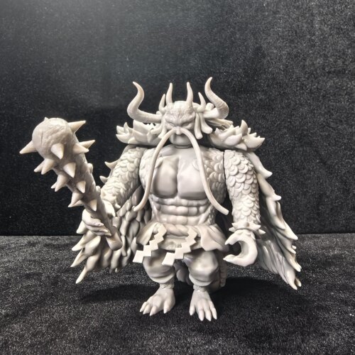 凯多·海贼王 |3D光固化树脂打印的第三方小人仔穿戴白模磁吸配件