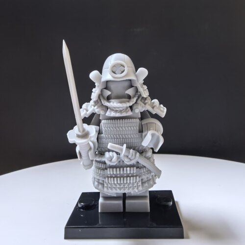 日本武士③ |3D光固化树脂打印的第三方小人仔穿戴白模