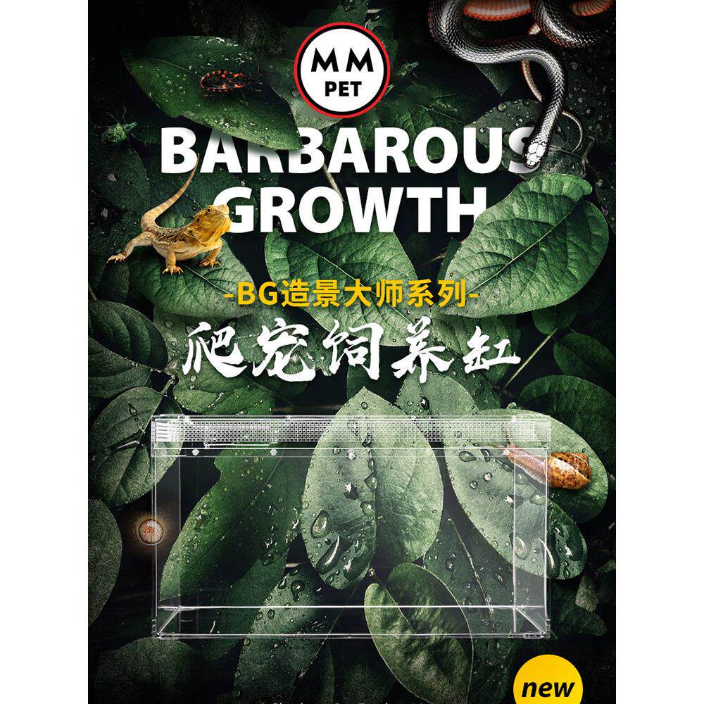 爬宠饲养箱a6养殖盒大号小号活物鬃狮蜥蜴睫角守宫角蛙宠物蛇龟缸
