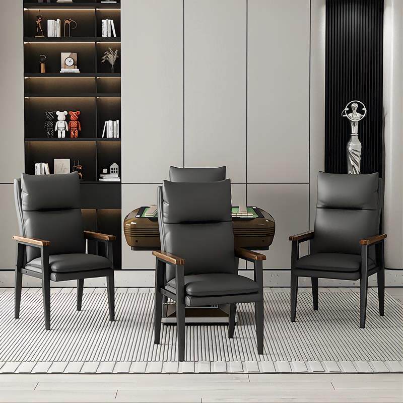 麻将椅子棋牌室专用打麻将机桌馆靠背久坐舒适家用办公椅实木凳子