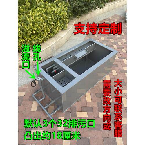 新型加厚锦鲤鱼池鱼箱侧过滤沼泽双水泵轻体金鱼缸静音水无变化系