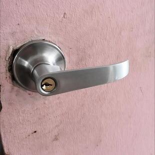 卧室卫生间不锈钢球形彩钢门锁三杆锁塑钢门锁家用门把手泡沫门锁