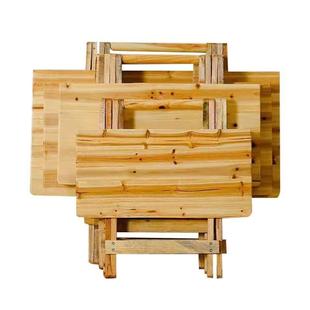 摆地摊桌子可折叠实木桌子折叠翻板加厚便宜折叠桌子收纳出租屋