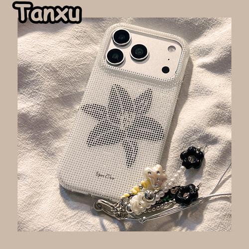 高级感百合花适用苹果手机壳