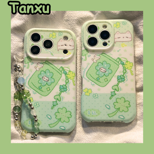 四叶草电话机适用苹果手机壳