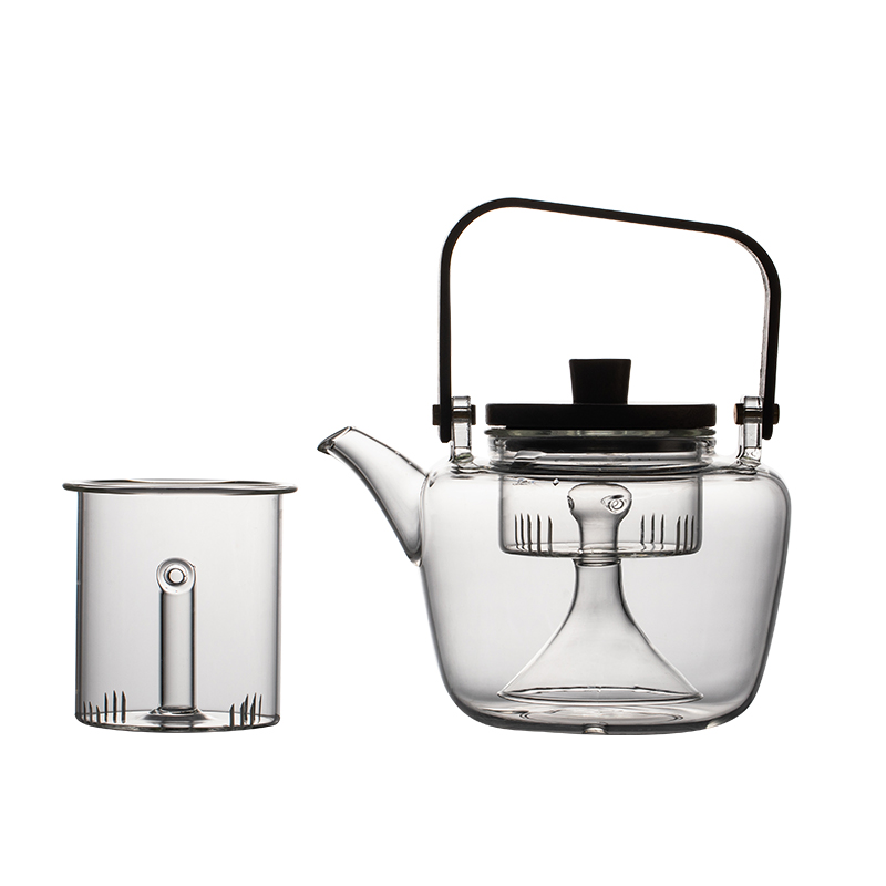 玻璃煮茶壶耐高温烧水壶大容量蒸煮茶器黑白茶全自动煮水壶电陶炉