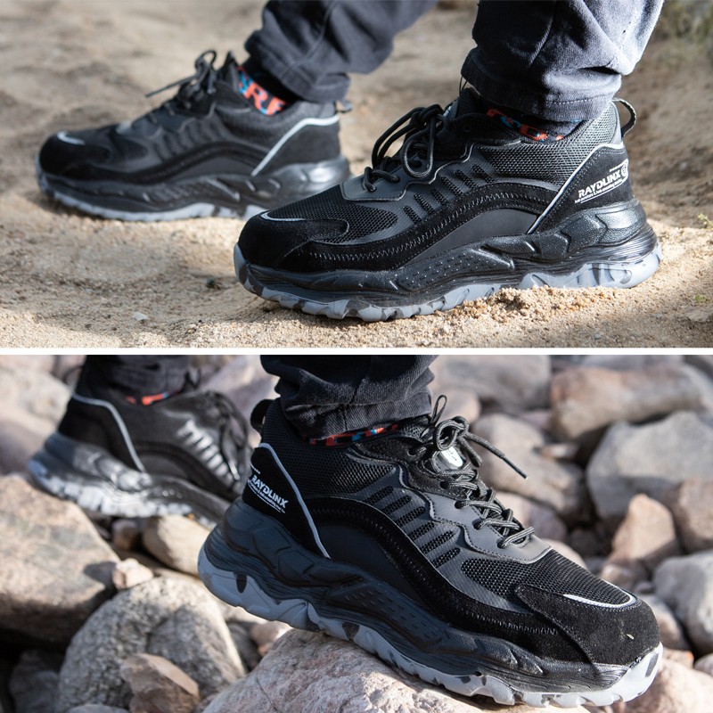 轻便劳保鞋男士透气防臭耐磨钢包头防砸防刺穿工地安全工作鞋夏季