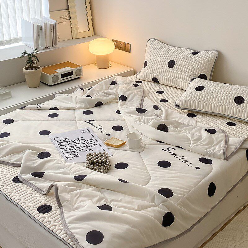 简约款乳胶凉席夏被四件套纯色床笠款可组合单卖乳胶软席礼品