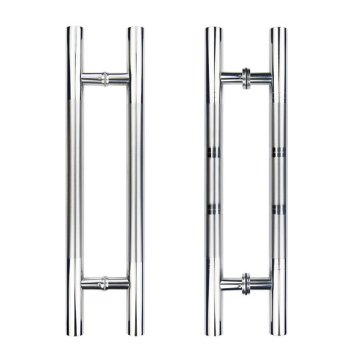 玻璃门不锈钢拉手地弹簧门大拉手有框门无框门木门金属门把手加厚