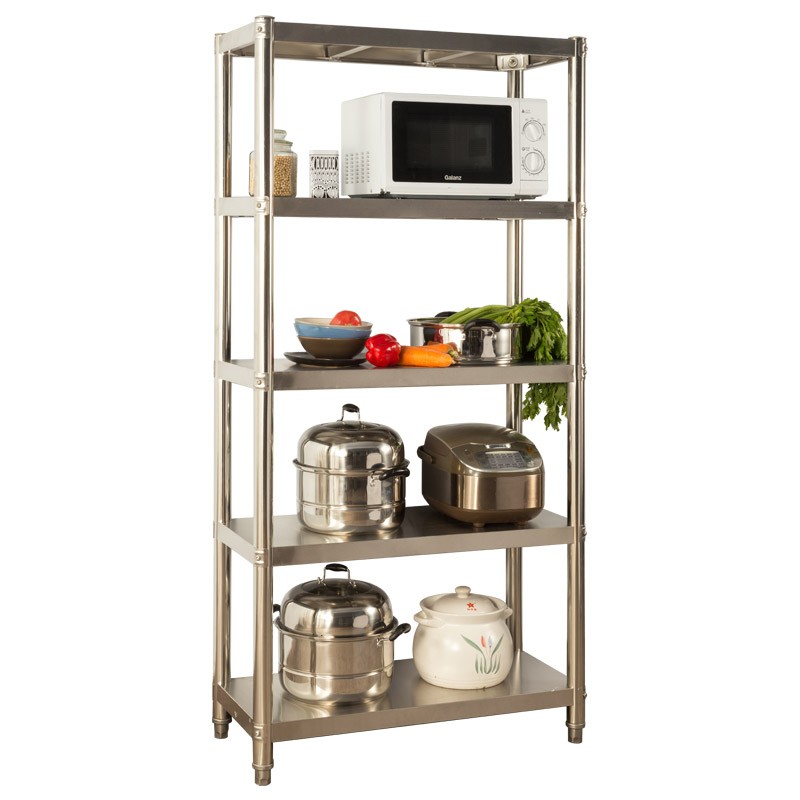 不锈钢厨房置物架落地多层货架置物架收纳架子仓库货架储物架5层