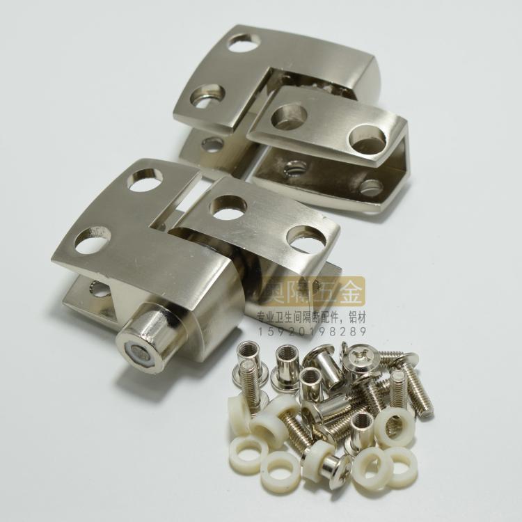 公共厕所卫生间隔断五金门配件天地锌合金加厚合页上下铰链自动关