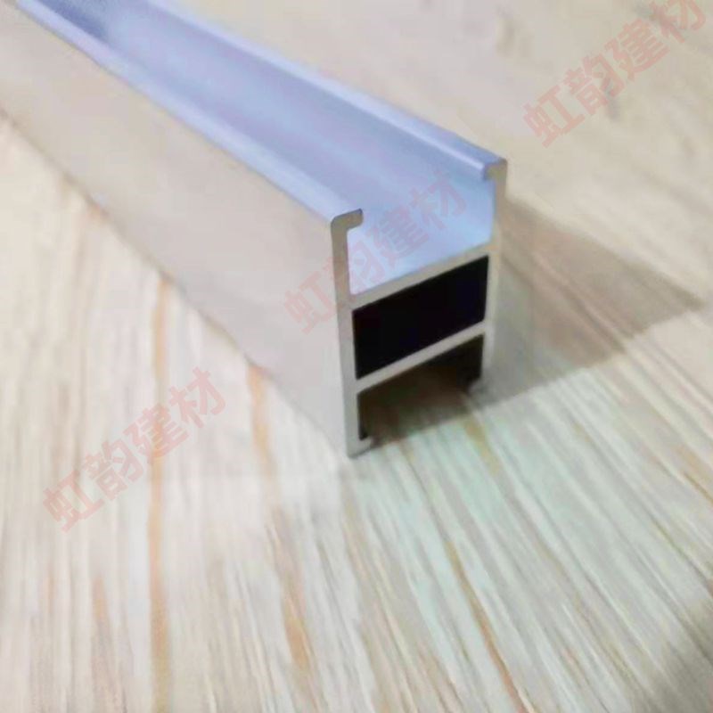 铝合金H型双头卡槽内10mm卡板玻璃拼接工字铝槽木板槽家具h铝合金