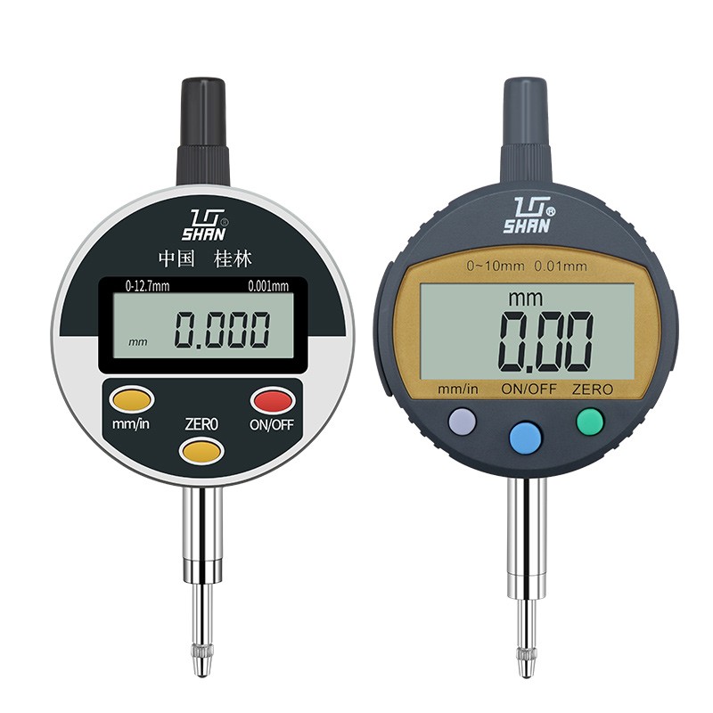 桂林桂量数显百分表头一套0-12.7 10mm千分表精度0.001电子指示表