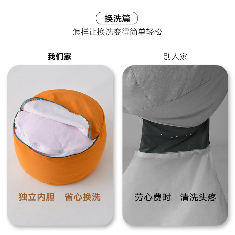 凳子现代简约沙发凳轻奢茶几小板凳圆形布艺矮凳家用客厅创意脚踏