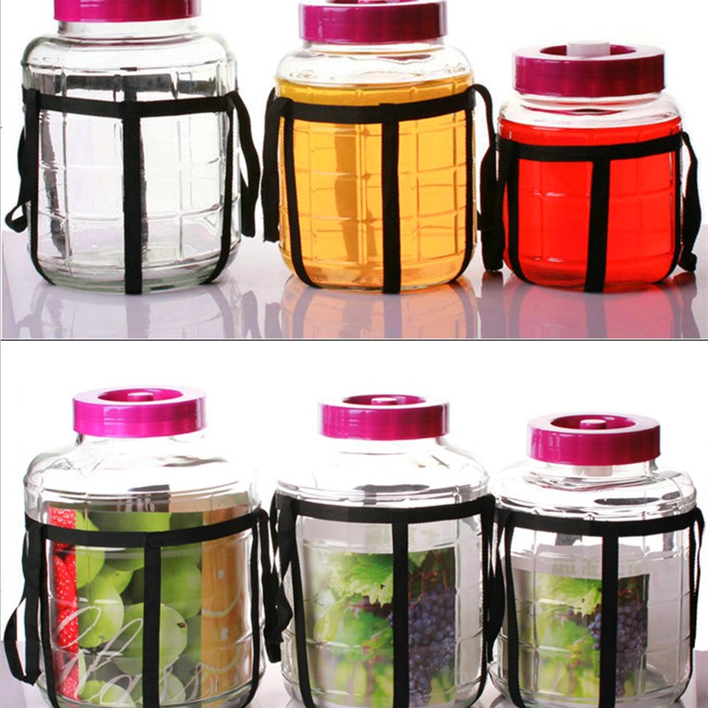 加厚包邮自动排气水果酵素桶发酵密封罐无铅玻璃泡酒自酿葡萄酒瓶