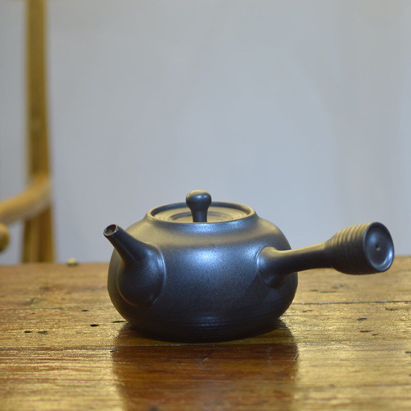 陶龙道 手工侧把陶壶 玉书煨功夫煮水 粗陶砂铫电陶炉 炭炉烧水壶