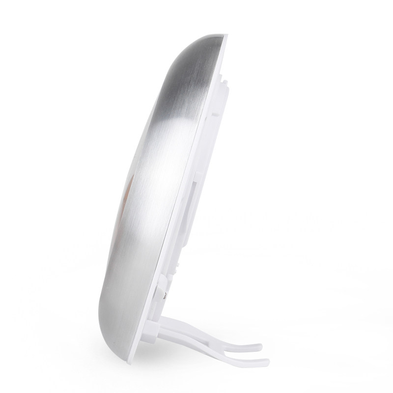 浴室防水吸盘式挂钟金属外壳厨房墙壁时钟大屏显示数字静音电子表