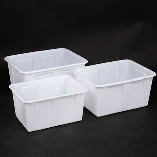加厚塑料水箱长方形养鱼箱泡瓷砖家用储水方桶卖鱼箱大号水产养殖