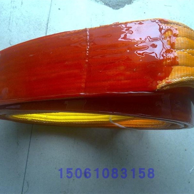 双面单面涂胶耐磨防割聚氨酯扁平起重吊装带玻璃吊带1 3 5 8吨