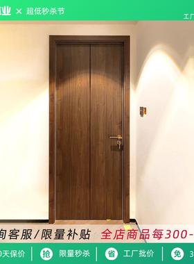 平折门定制卧室隔断门储物间隐形门无轨道铝木pd门平开推拉折叠门