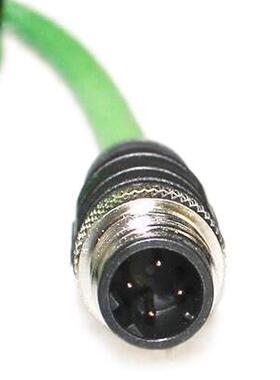 m12转rj45连接器A-D型编码4针8芯航空插头屏蔽工业相机传感器网线