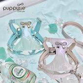 puppytie遛狗牵引绳背心式 可爱蝴蝶结抱婴袋小型犬胸背宠物用品狗