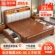 中式 胡桃木实木床全实木单人床现代简约双人床主卧工厂直销收纳床