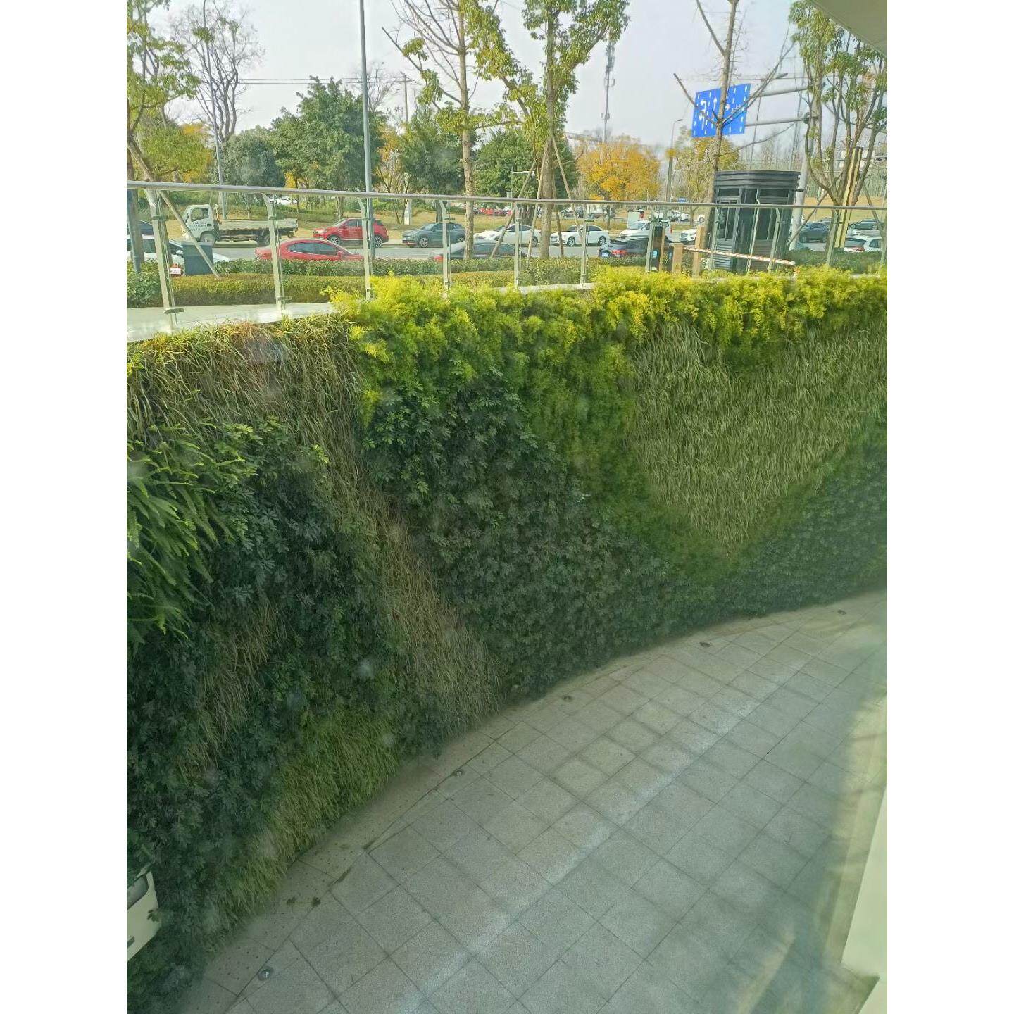 立体环保模拟绿色植物墙园林绿化背景墙网红假花形象背景墙