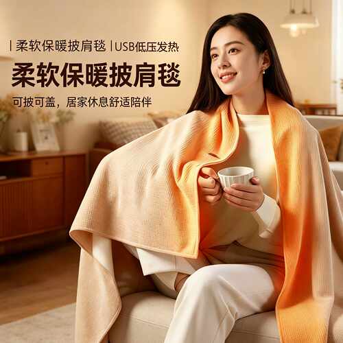 冬季石墨烯USB电热暖身毯｜宿舍