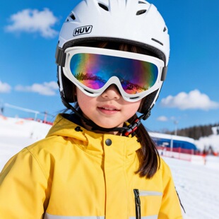 滑雪登山护目镜男女骑摩托车防风防眩光眼镜户外运动儿童雪地墨镜