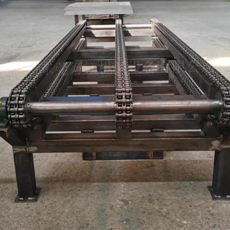 双排链条输送机圆柱形输送机链条式输送机支轴传送机拖链输送机
