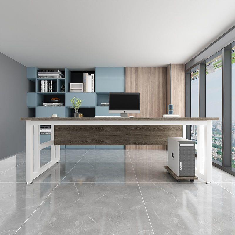 约现代办公桌简易老板室桌单人台式电脑桌子办公组桌AAC椅合大简