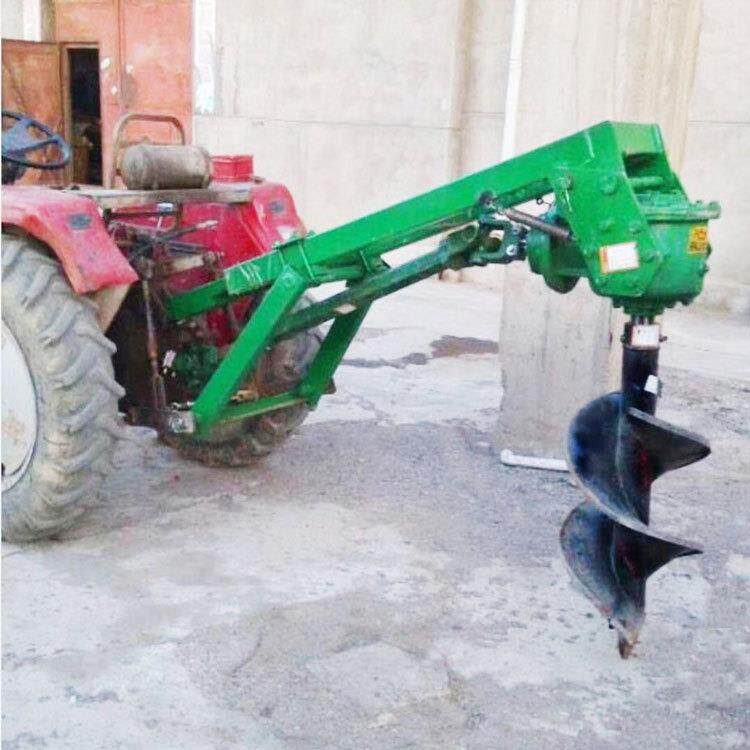 四轮机拖拉机带分植树挖穴水泥杆地立PHM桩挖洞机移动林木挖坑60