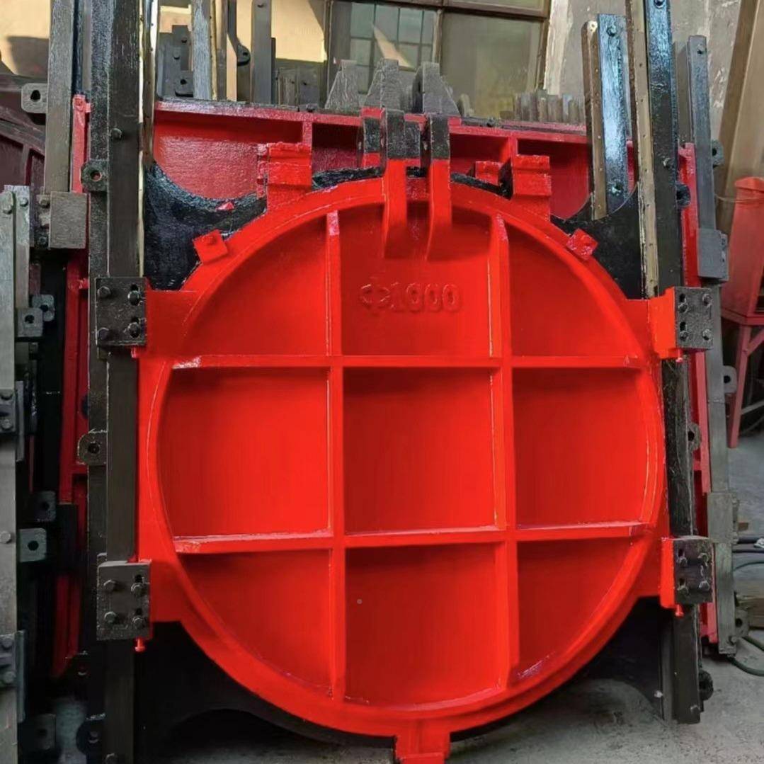 镶铸铁TRX圆杆闸门手电暗一体化闸门闸门双向止水铸铜铁闸门下开