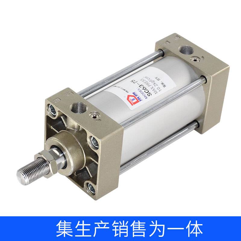 标准气缸小型气动大推力双向SC32X40X50X63X80X100X/*125X150X200