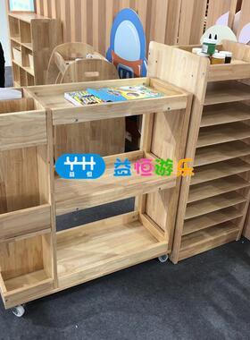 幼儿园美术板区实木移动美工台儿可NLW童早教黑画板纳收纳架画纸